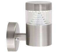 BRILLIANT lampe Avon Applique LED sur pied en acier inoxydable | 1x LED 6W intégrée (CMS), (180lm, 6500K) | Échelle A ++ à E | Classe de protection IP: 44 - étanche aux éclaboussures