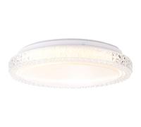 BRILLIANT lampe Badria Applique et plafonnier LED 30cm blanc | 1x LED 12W intégrée, (800lm, 3000K) | Échelle A ++ à E | Classe de protection IP: 44 - étanche aux éclaboussures