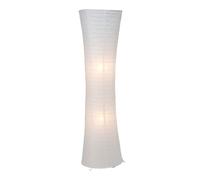 BRILLIANT lampe Becca lampadaire blanc | 2x A60, E27, 60W, adapté aux lampes normales (non inclus) | Échelle A ++ à E | Avec pédale