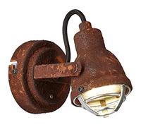 BRILLIANT lampe Bente spot mural couleur rouille 1x PAR51, GU10, 4W, adapté aux lampes à réflecteur (non incluses) | Échelle A ++ à E | Tête pivotante