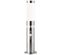 BRILLIANT Lampe Bole - Lampe d'extérieur avec détecteur de mouvement en acier inoxydable - 1 x A60, E27 - Convient pour les lampes normales (non incluses) - Indice de protection IP : 44 - Protection