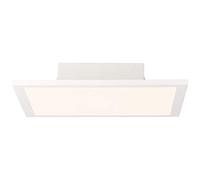 BRILLIANT lampe Buffi LED panneau de plafond 30x30cm blanc | 1x LED 18W intégrée, (1800lm, 2700K) | Échelle A ++ à E | Lumière blanche chaude (2700K)