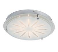 BRILLIANT lampe Cathleen Applique et plafonnier LED 33cm chrome | 1x LED 15W intégrée (CMS), (1565lm, 3000K) | Échelle A ++ à E | Plafonnier fonctionnel, 33cm de diamètre, Argent