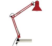 BRILLIANT Lampe de bureau à fixation ""serre joint"" Hobby E27 - Rouge
