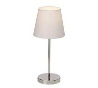 BRILLIANT lampe de table Kasha interrupteur tactile chrome/blanc | 1x D45, E14, 40W, adapté aux lampes à suspension (non inclus) | Échelle A ++ à E | Avec interrupteur tactile marche/arrêt