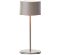 Brilliant Lampe de table LED taupe Variable & avec batterie Lampe d'intérieur mobile avec variateur tactile à trois niveaux Lumière blanche chaude, design élégant, économie d'énergie & flexibilité