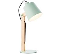 BRILLIANT lampe de table pivotante vert mat | 1x A60, E27, 30W, adapté aux lampes normales (non inclus) | Échelle A ++ à E | Avec interrupteur à cordon