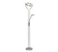 BRILLIANT lampe Demian LED bras de lecture surligneur fer/chrome | 1x SMD LED 18W intégré, 1600lm, 3000K | Projecteurs et bras de lecture réglables via variateur rotatif | Longueur de la ligne