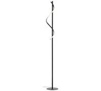 Brilliant Lampe Eunice - Lampadaire LED - 1,5 m - Noir mat - Métal/plastique - Noir - 16 W - LED intégrée