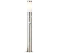Brilliant lampe, lampadaire d'extérieur Leigh 80cm détecteur de mouvement en acier inoxydable, 1x A60, E27, 11W, classe de protection IP: 44 - anti-éclaboussures