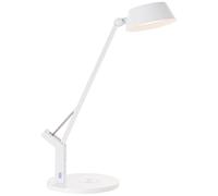 Brilliant lampe, lampe de table Kaila LED avec socle de charge à induction blanc, 1x LED intégrée, 8W LED intégrée, (710lm, 3100-6100K), recharge sans fil d'appareils mobiles