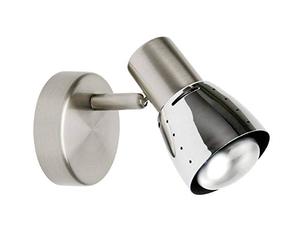 BRILLIANT lampe lave mur spot fer/chrome | 1x R50, E14, 40W, adapté aux lampes à réflecteur (non incluses) | Échelle A ++ à E | Tête pivotante