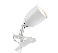 BRILLIANT Lampe LED Leo blanche | 1 lampe à réflecteur LED LED-PAR51, GU10, 3 W incluse, (300 lm, 2700 K) | Avec interrupteur à câble [classe énergétique F]