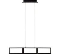 Brilliant lampe, luminaire suspendu LED Ranut 3 flammes noir, 3x LED intégrées, 11,3W LED intégrées, (1067lm, 3000K), gradable en 3 étapes via interrupteur mural noir G