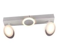 Brilliant lampe, Meriza LED spot bar 2 flammes blanc, 2x LED intégré, 7W LED intégré, (900lm, 3000K), têtes pivotantes blanche G