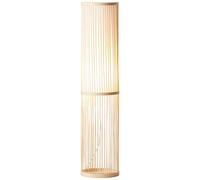 Brilliant Lampe Nori Lampadaire 1flg nature/blanc | 1x A60, E27, convient aux lampes normales (non incluses) | Avec interrupteur à pied