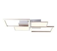 Brilliant lampe, plafonnier Romm 38cm bois clair / blanc, 2x A60, E27, 33W, convient aux lampes LED