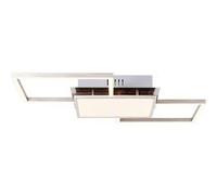 Brilliant lampe, plafonnier Wimea 30cm noir / couleur bois, 1x A60, E27, 52W, convient aux lampes LED brun G