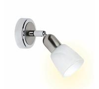 BRILLIANT lampe Sofia applique murale fer/chrome | 1x D45, E14, 40W, adapté aux lampes à suspension (non inclus) | Échelle A ++ à E | Tête pivotante