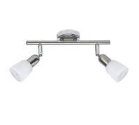 BRILLIANT lampe Sofia spot tube 2 lames fer/chrome/blanc | 2x D45, E14, 40W, adapté aux lampes à suspension (non incluses) | Échelle A ++ à E | Têtes pivotantes