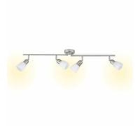 Brilliant lampe Sofia spot tube 4x D45 E14 4x40W fer/chrome/blanc bras et têtes pivotants