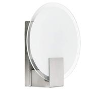 BRILLIANT lampe Sonian applique ronde fer/blanc | 1x C35, E14, 40W, adapté aux lampes à bougie (non incluses) | Échelle A ++ à E | Convient aux lampes LED