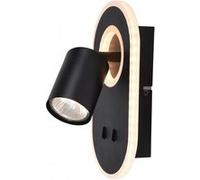 Brilliant lampe, spot mural à LED Kimon, noir, 1x PAR51, GU10, 5W adapté aux lampes à réflecteur, tête pivotante noir G