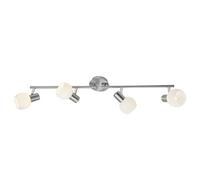 BRILLIANT lampe Tiara spot tube 4-fl Fer/blanc | 4x D45, E14, 40W, adapté aux lampes à suspension (non inclus) | Échelle A ++ à E | Bras pivotant/tête pivotante