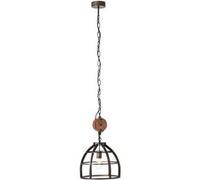 BRILLIANT lampe Matrix suspension 34cm noir antique | 1x G95, E27, 60W, adapté aux lampes standard (non incluses) Échelle A ++ à E | La chaîne peut être raccourcie