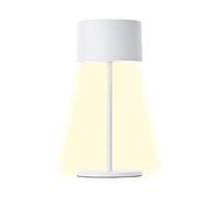 Brilliant LED Lampe de table blanche Variable & avec batterie Lampe d'intérieur mobile avec variateur tactile à trois niveaux Lumière blanche chaude, design élégant, économie d'énergie & flexibilité