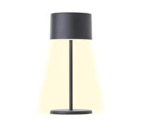 Brilliant LED Lampe de table noire Variable & avec batterie Lampe d'intérieur mobile avec variateur tactile à trois niveaux Lumière blanche chaude, design élégant, économie d'énergie & utilisation