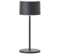 Brilliant LED Lampe de table noire Variable & avec batterie Lampe d'intérieur mobile avec variateur tactile à trois niveaux Lumière blanche chaude, design élégant, économie d'énergie & utilisation