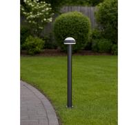 Brilliant LED Lampe Lampadaire Ilton Noir 80cm IP44 9W 1100lm Blanc Chaud