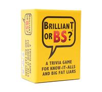 Brilliant or BS? | Un Jeu de Questions pour Les Connaissances et Les Gros menteurs | Jeu de Questions Amusant sur Le Bluff pour Les Amis et la Famille | 4 à 6 Joueurs à partir de 14 Ans