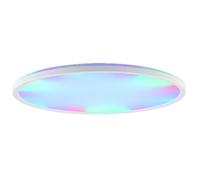 Brilliant Panneau LED Lumaro rond Ø 42 cm plafonnier à intensité variable | Plafonnier LED 42cm blanc