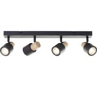 Brilliant Pini 10147/76 Plafonnier GU10 noir, bois