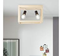 Brilliant Plafonnier Lampe Nerea Bois Chêne Max. 2 X 15W E27 Pivotant