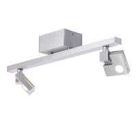 Brilliant Plafonnier LED 90 Degré Fer 2 X 3,6W Blanc Chaud Easydim Dimmable