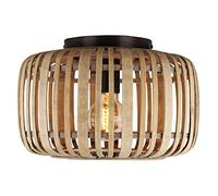 Brilliant Plafonnier Woodrow 32cm marron clair, métal/bambou, 1x A60, 60W