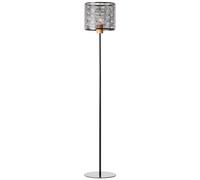 Brilliant Santy Lampadaire Noir/naturel métal/bois noir 1 x A60, E27, 52 W