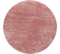 Brilliant Shaggy tapis poils longs rond Ø 80cm rose