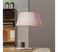 Brilliant Suspension Brok Tissu Taupe Rond Ø50cm Max. 52W E27 Lampe Recoupable
