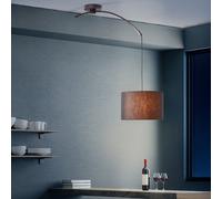 BRILLIANT Suspension Daria | plafonnier sobre et harmonieux | orientable | métal/textile | noir | 1x E27 max. 40 W | IP20