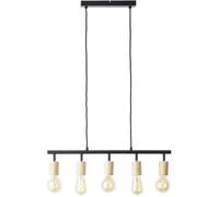 Brilliant Tiffany 99684/76 Luminaire à suspendre E27 28 W noir (mat), naturel