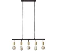 Brilliant Tiffany 99684/78 Luminaire à suspendre E27 28 W noir (mat), laiton