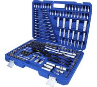 BRILLIANT TOOLS 216 pcs. jeu de clés à douilles 1/4" 3/8" 1/2" acier