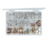 Brilliant Tools Assortiment de bouchons de vidange et de joints, vidange d'huile 543 pièces 10 / 12,5 mm