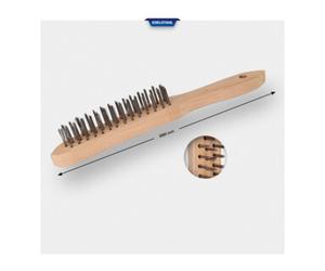 Brilliant Tools Brilliant Tools Brosse à main en fil inox 3 rangs, 290 mm Quantité:1