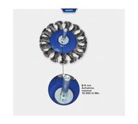 Brilliant Tools Brilliant Tools Brosse disque torsadée Ø 75 mm avec fixation 6 mm Quantité:1