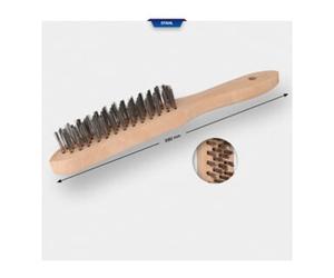 Brilliant Tools Brilliant Tools Brosse métallique à main en acier 4 rangs, 290 mm Quantité:1